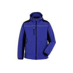 PLANAM Herren Softshelljacke rECOline TPU Kornblau/Schwarz
