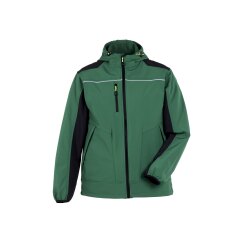 PLANAM Herren Softshelljacke rECOline TPU Grün/Schwarz