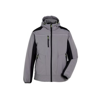 PLANAM Herren Softshelljacke rECOline TPU Zink/Schwarz