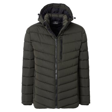 CASAMODA Herren Steppjacke SPORTSWEAR Kapuze Grün