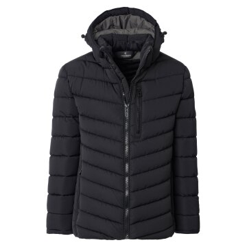 CASAMODA Herren Steppjacke SPORTSWEAR Kapuze Schwarz