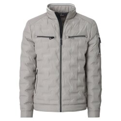 CASAMODA Herren Steppjacke SPORTSWEAR Zipper Silber