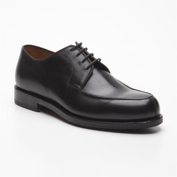 Größe D 46 UK 11 Prime Shoes Prag Rahmengenäht Schwarz Box Calf Black Schnürschuh aus feinstem Kalbsleder