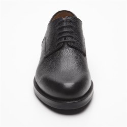Größe D 41,5 UK 7 ½ Prime Shoes Graz Schwarz Scotchgrain Black Rahmengenäht edler klassischer Schnürschuh feinstes Kalbsleder