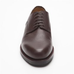 Prime Shoes GRAZ Herren Schnürschuh aus reinem Kalbsleder Rahmengenäht Vibram®-Gummisohle genarbt Braun Scotch Espresso EU39/UK6-EU50/UK14 D 39 / UK 6