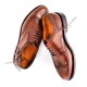 Größe D 40 UK 6 ½ Prime Shoes Linz Rahmengenäht Hellbraun Box Calf Cuoio Budapester Schnürschuh aus feinstem Kalbsleder