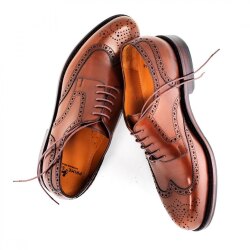 Prime Shoes LINZ Herren Schnürung Budapester Calf French Cuoio EU43/UK9