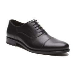 Größe D 39 UK 6 Prime Shoes New York Rahmengenäht Schwarz Box Calf Black Schnürschuh aus feinstem Kalbsleder
