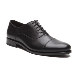 Größe D 42,5 UK 8 ½ Prime Shoes New York Rahmengenäht Schwarz Box Calf Black Schnürschuh aus feinstem Kalbsleder