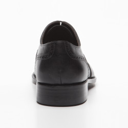 Größe D 40 UK 6 ½ Prime Shoes Oxford Full Brogue Rahmengenäht Schwarz Box Calf Black Schnürschuh aus feinstem Kalbsleder