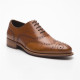 Größe D 39 UK 6 Prime Shoes Oxford Full Brogue Rahmengenäht Crust Cognac Schnürschuh aus feinstem Kalbsleder