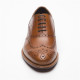 Größe D 39 UK 6 Prime Shoes Oxford Full Brogue Rahmengenäht Crust Cognac Schnürschuh aus feinstem Kalbsleder