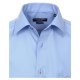 Größe 40 Casamoda Hemd Blau Uni Kurzarm Modern Fit Leicht Tailliert Kentkragen 100% Baumwolle Bügelfrei