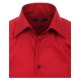 Größe 42 Venti Hemd Rot Uni Kurzarm Slim Fit Tailliert Kentkragen 100% Baumwolle Popeline Bügelfrei