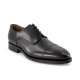Prime Shoes BERGAMO Herren Schnürschuh aus reinem Kalbsleder Rahmengenäht Cap Toe Ledersohle Box Calf Schwarz EU39/UK6-EU50/UK14 D 39 / UK 6