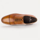 Größe D 41,5 UK 7½ Prime Shoes Bergamo 3 Hellbraun Cognac Crust Schnürschuh Rahmengenäht aus feinstem Kalbsleder